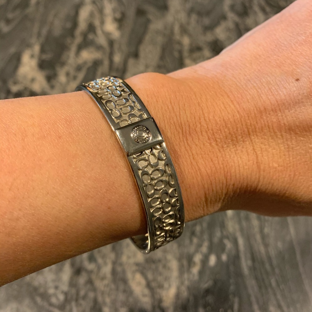 Authentic Coach Signature C Bangle Bracelet